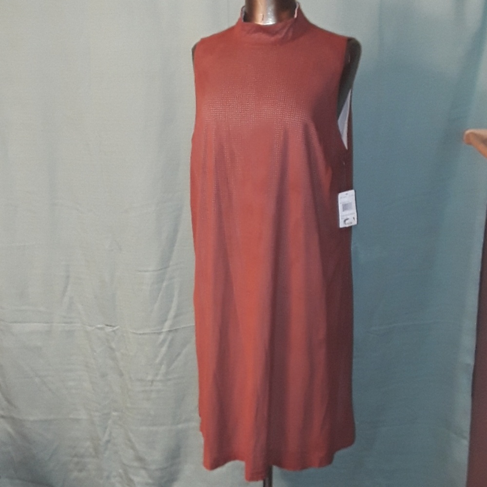 * Rwish4u Sleeveless Slip dress Lined Rust Pearl